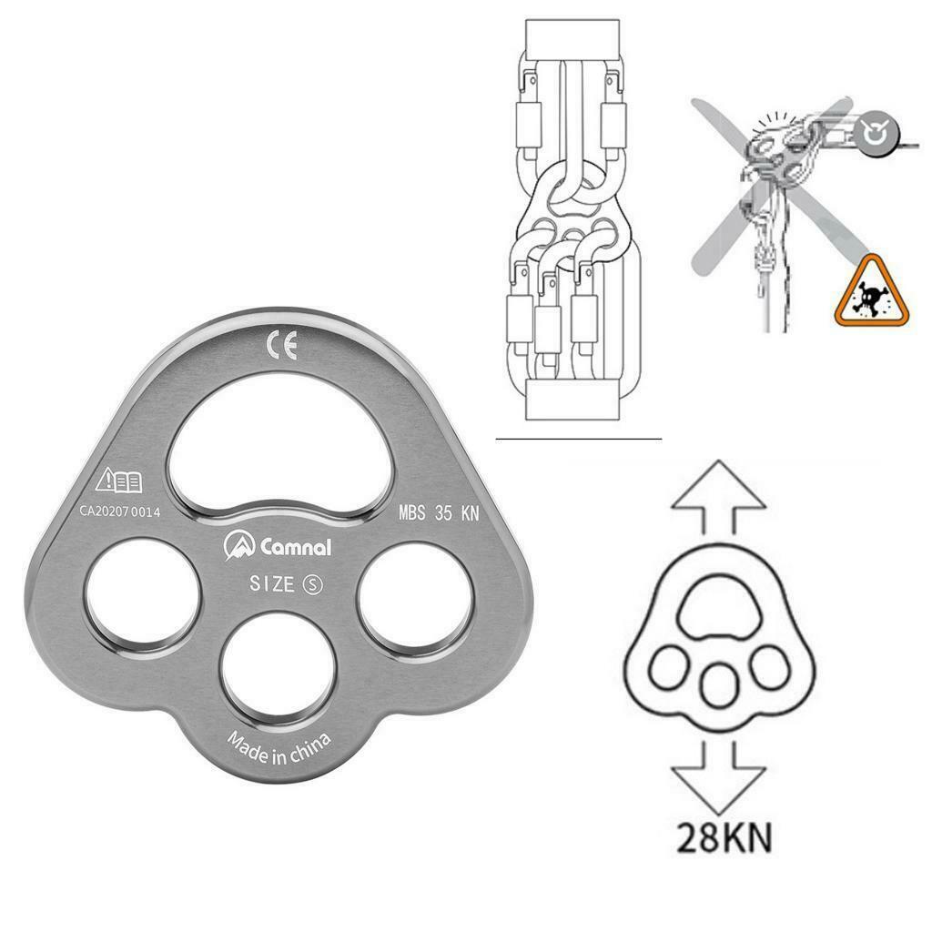 3-Pieces Tri-Rig Small Flat Rigging Plate