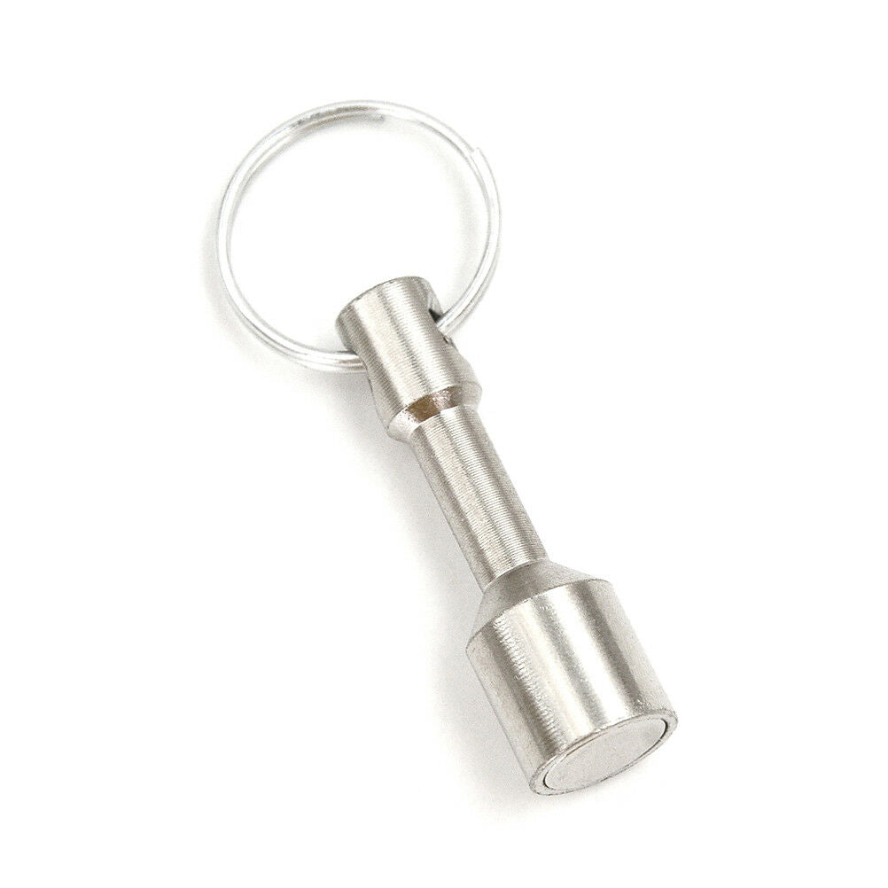 Super strong metal neodymium magnet keychain split ring pocket keyring hold WF