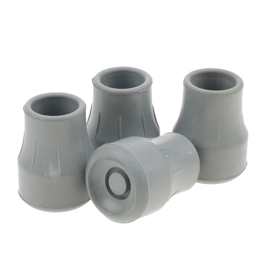 Pack of 4 22mm Trekking Hiking Pole Rubber Tips/Feet Cover/End  /Protector