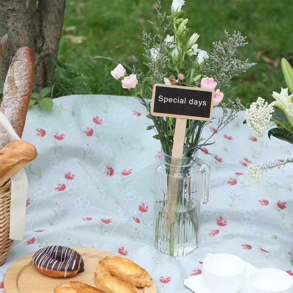 20x Mini Wood Blackboard Blackboard Memo Note for Herbs Flowers Vegetables