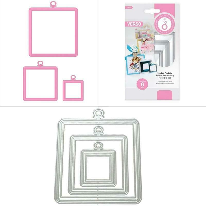 Square Photo Frame Metal Cutting Dies Stencil DIY Scrapbooking Album Paper Card