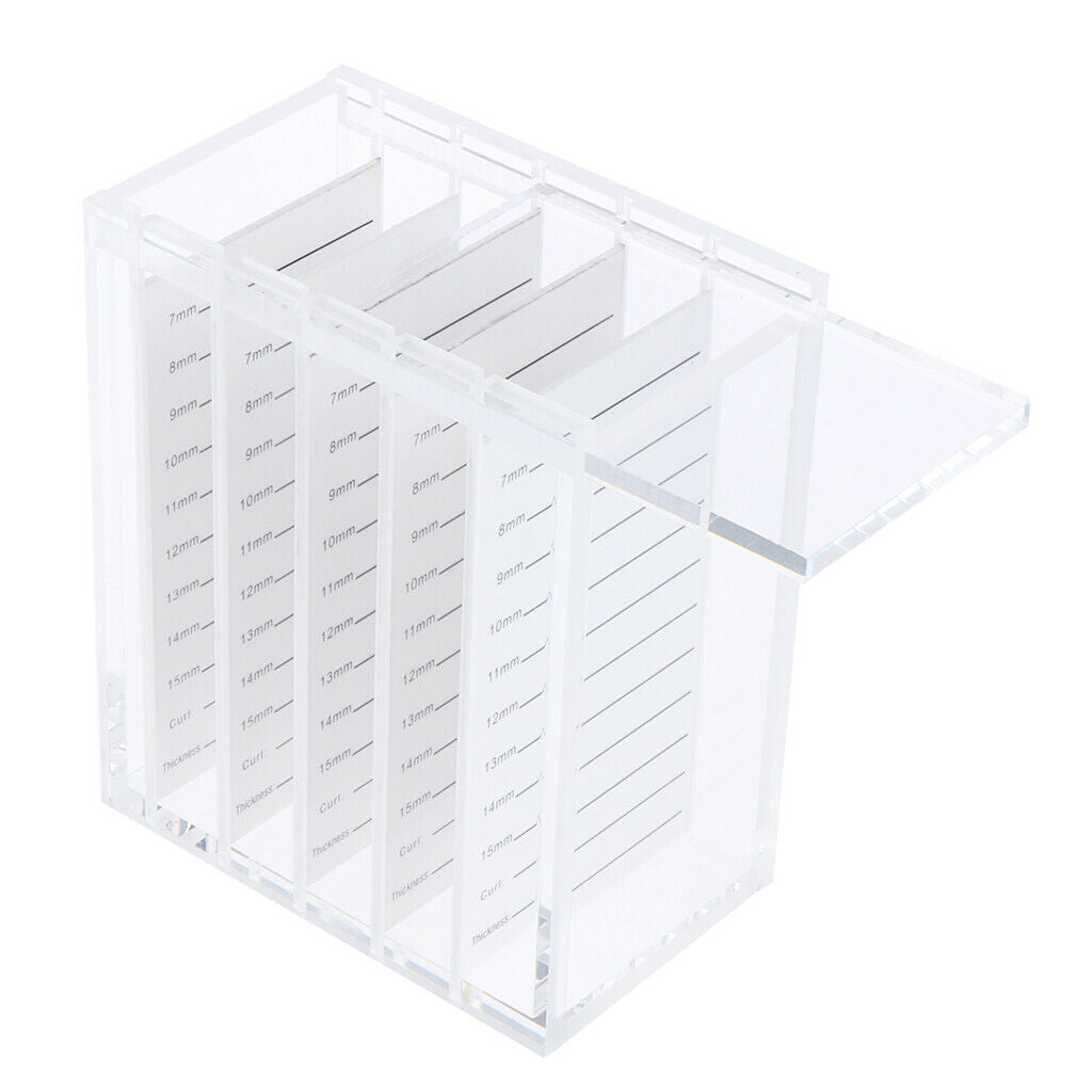 5x 5-Layer Eyelashes Storage Case Organizer Lash Adhesive Glue Holder Pallet