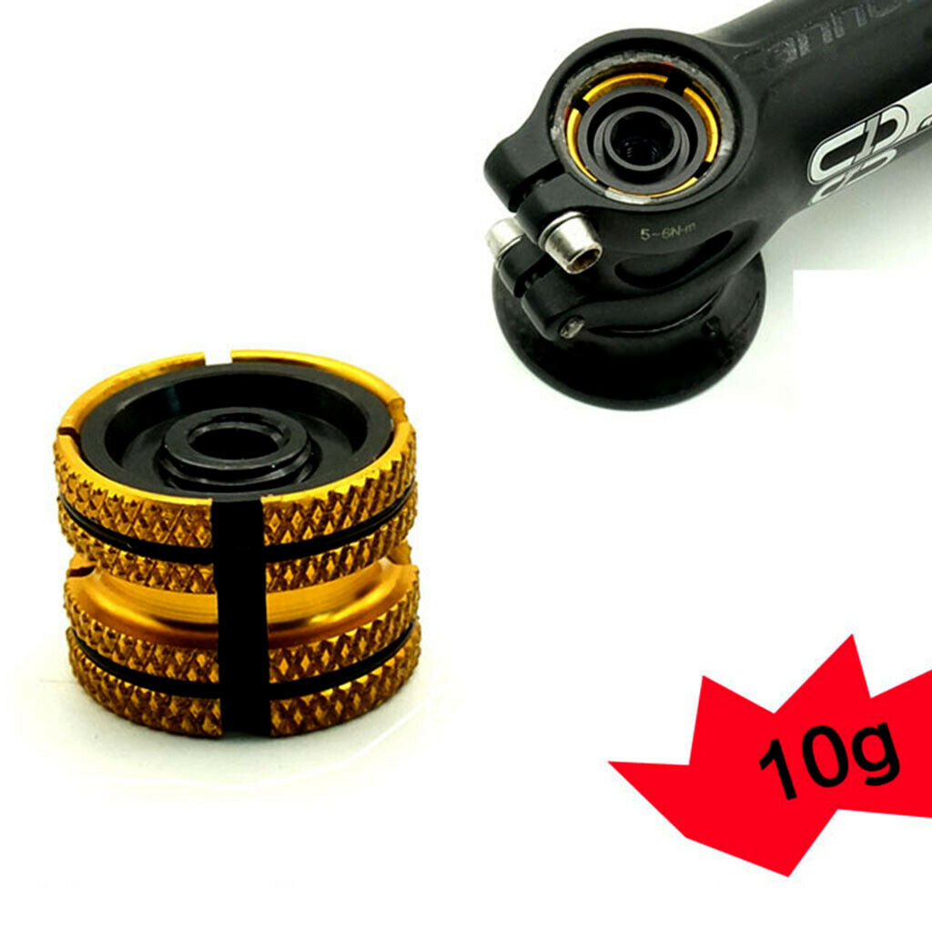 Bike Aluminum Alloy Fork Headset Key 1 1/8 Expander Plug Star Nut  Golden