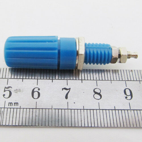 10pcs Blue Binding Post Speaker Amplfier 4mm Banana Jack