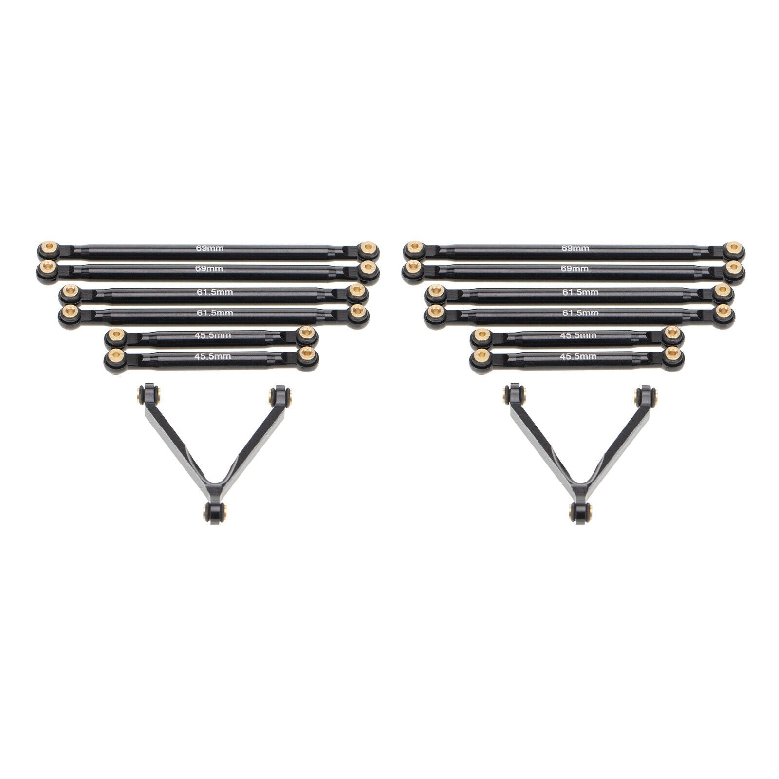 14Pcs 1/24 Aluminum Link Set for Axial SCX24 AXI00001 Crawler Buggy DIY Accs