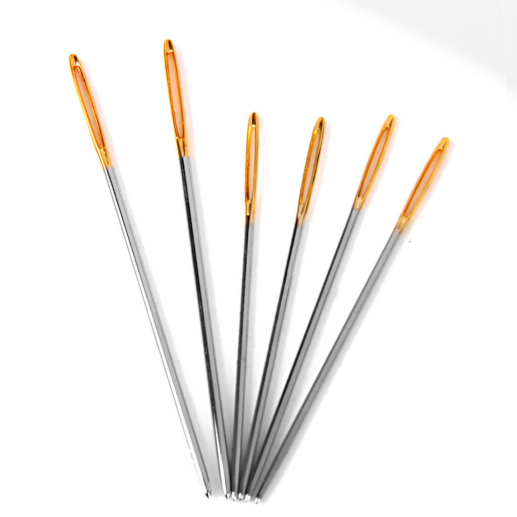 6pcs Large Eye Blunt Needles Wool Thick Knitter Yarn Sewing Embroidery Craft