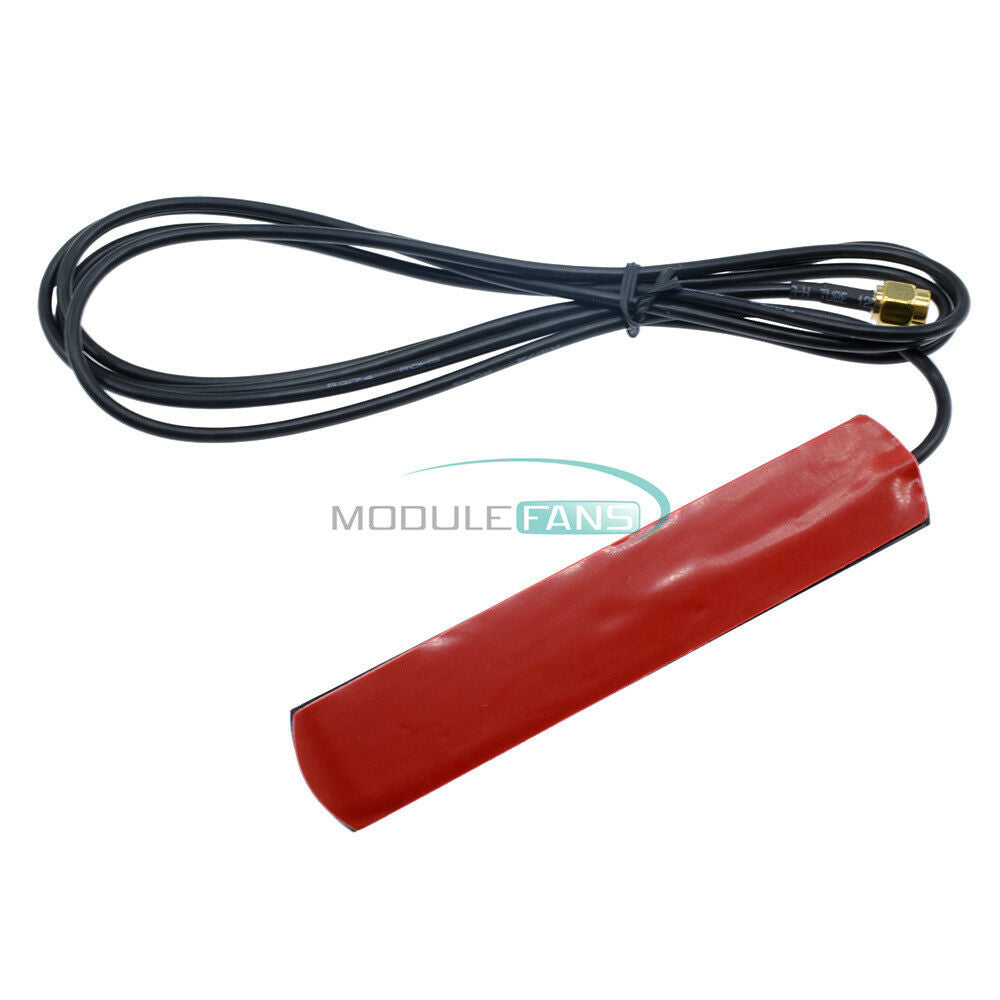 433 Mhz Cable GSM GPRS Antenna  90° 2.5dbi SMA Male Universal DAB Patch Aerial