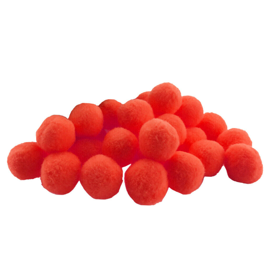 2 Packs 200 Pcs 18mm Red&White Pompoms for Crafts Making and Hobby Supplies Pom
