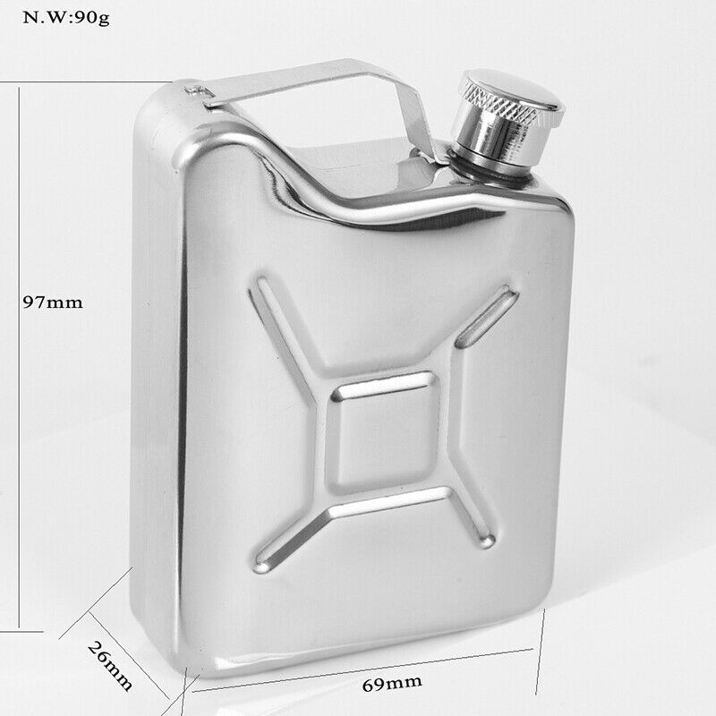 5oz Pocket Stainless Steel Liquor Whiskey Alcohol Flagon HipWine Bottle Flask HN