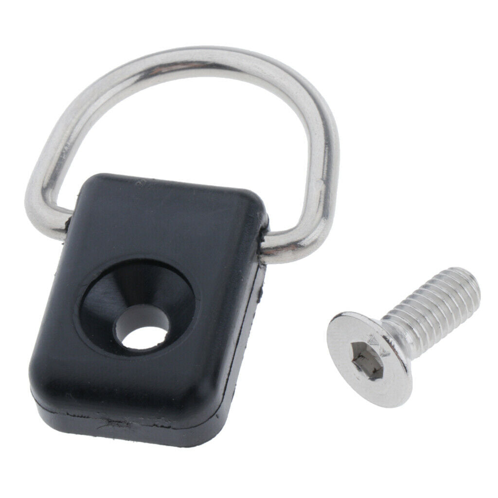 2 Packs Kayak Canoe D Ring Safety Fitting Tie Down Shackle Screws Outfitting