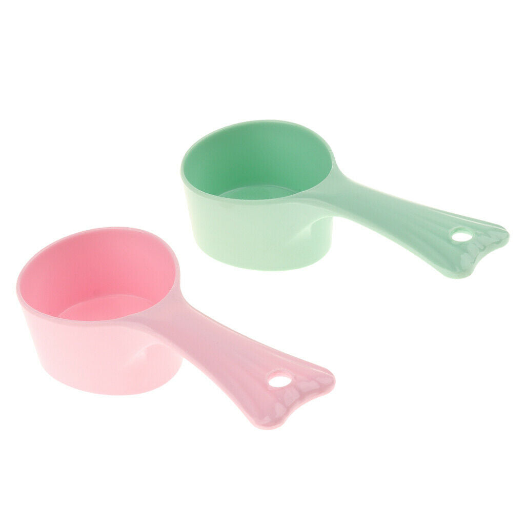 2Pcs Color Random Pet Feeding Shovel Plastic Cat Dog Food Scoop Feeding Spoon