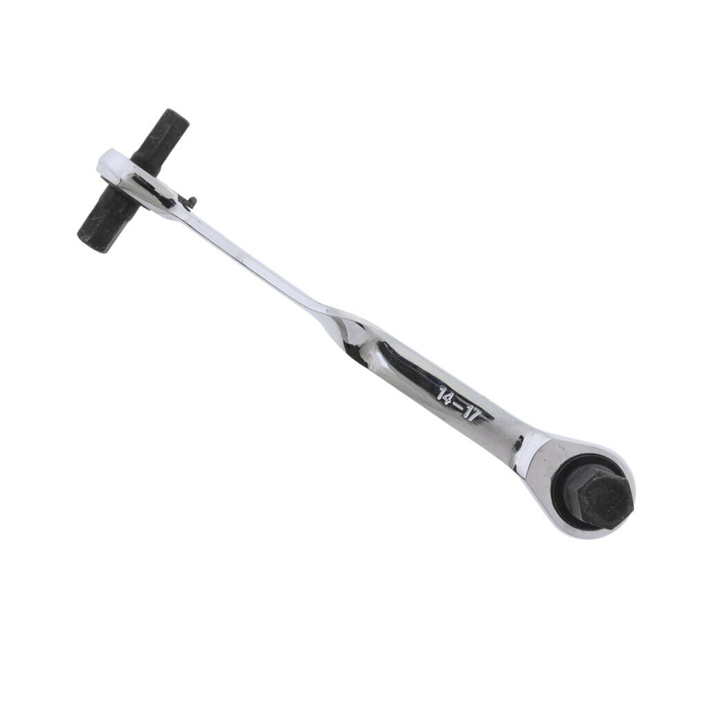 Metric S10xS12-S14xS17 4-in-1 Ratchet Hex Wrench Ratchet Wrenches Double End