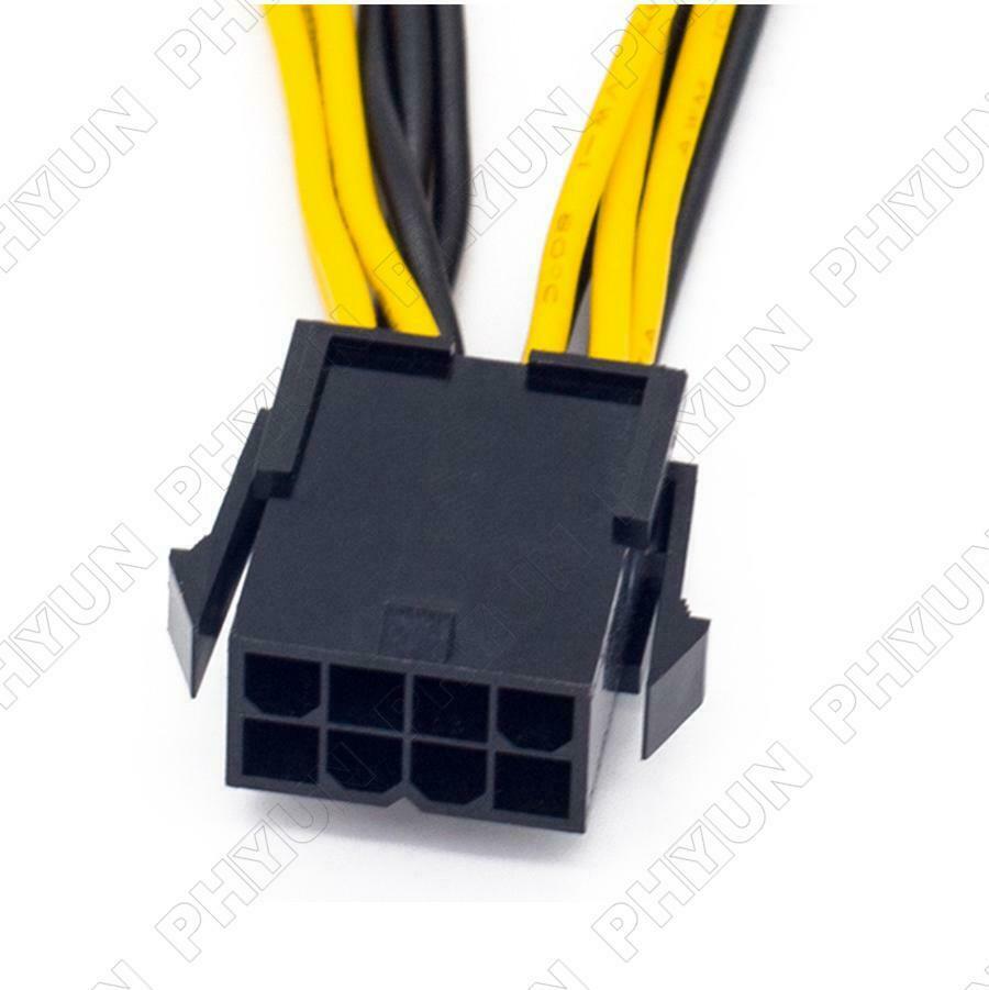 10x EPS CPU 8 Pin to Dual 8 (6+2) Pin PCIE Male Adapter Power Supply Cable 22cm