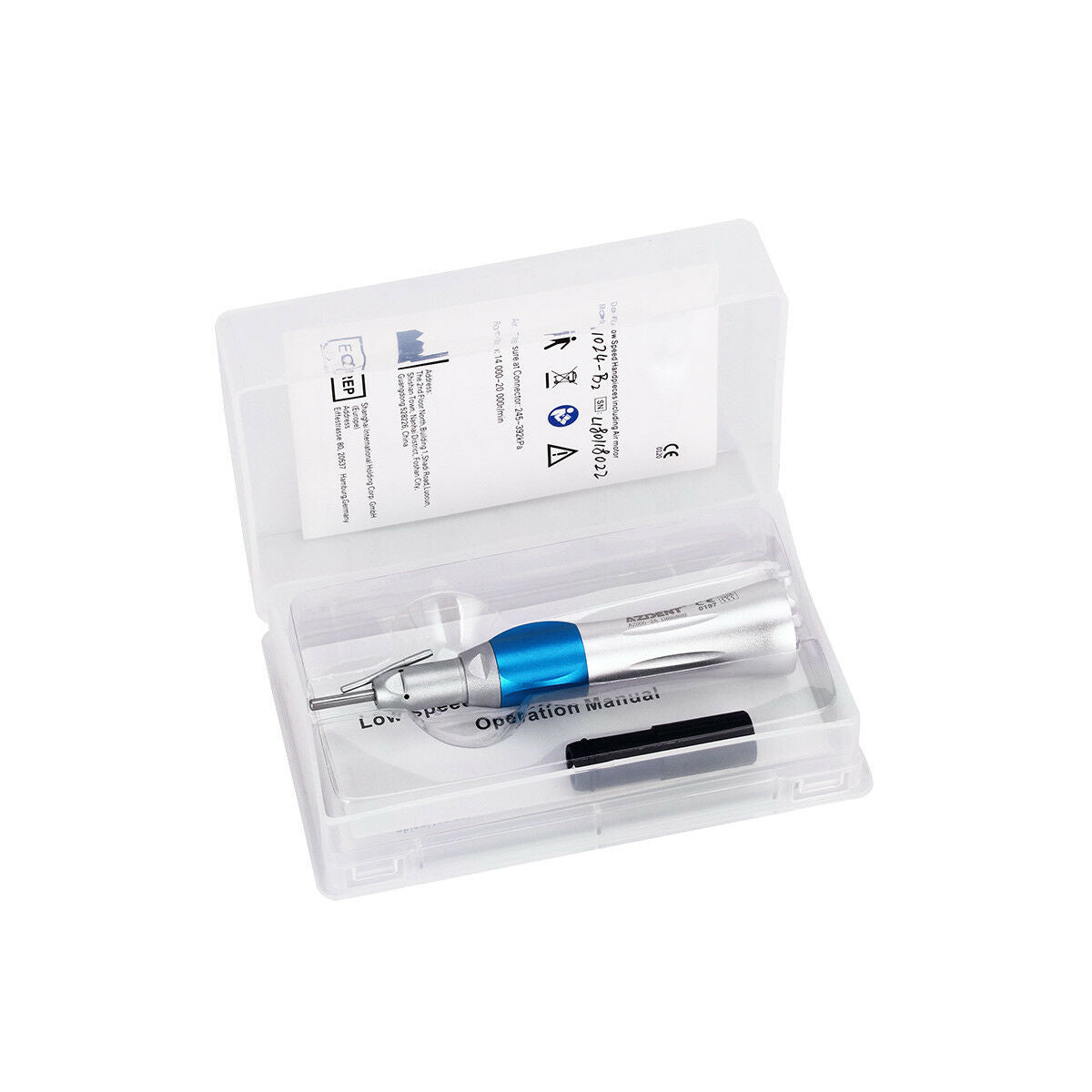 5PCS Dental Surgical Straight Nose Cone Handpiece 1:1 External Irrigation Pipe