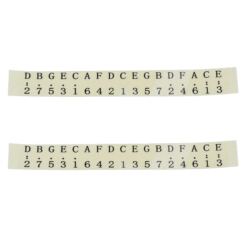 2pcs 17 Key Kalimba Mbira Key Stickers for Beginner Learner Kalimba Accs