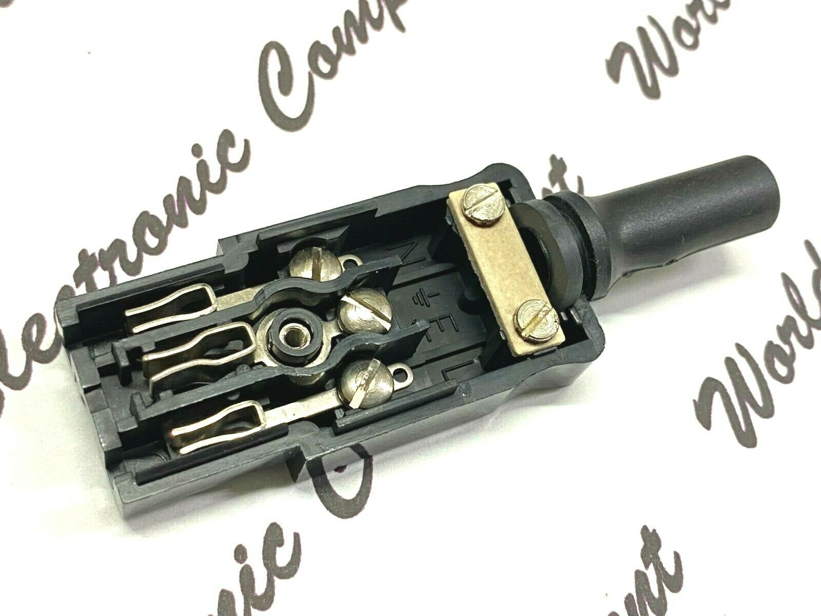 1pcs- SCHURTER P597 IEC 10A 250Vac  Re-wireable Female Plug -Connector