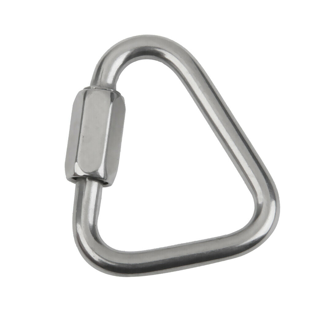 4X Triangle Shape Mountaineering Climbing Equipment Carabiner 12KN Outdoors