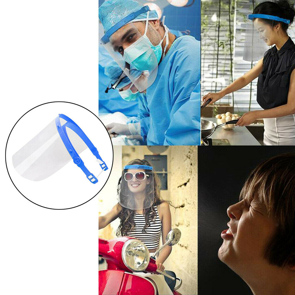 2x Face Shield Cover Guard Anti-splash Anti-Fog Kitchen BBQ Visor Hat Unisex