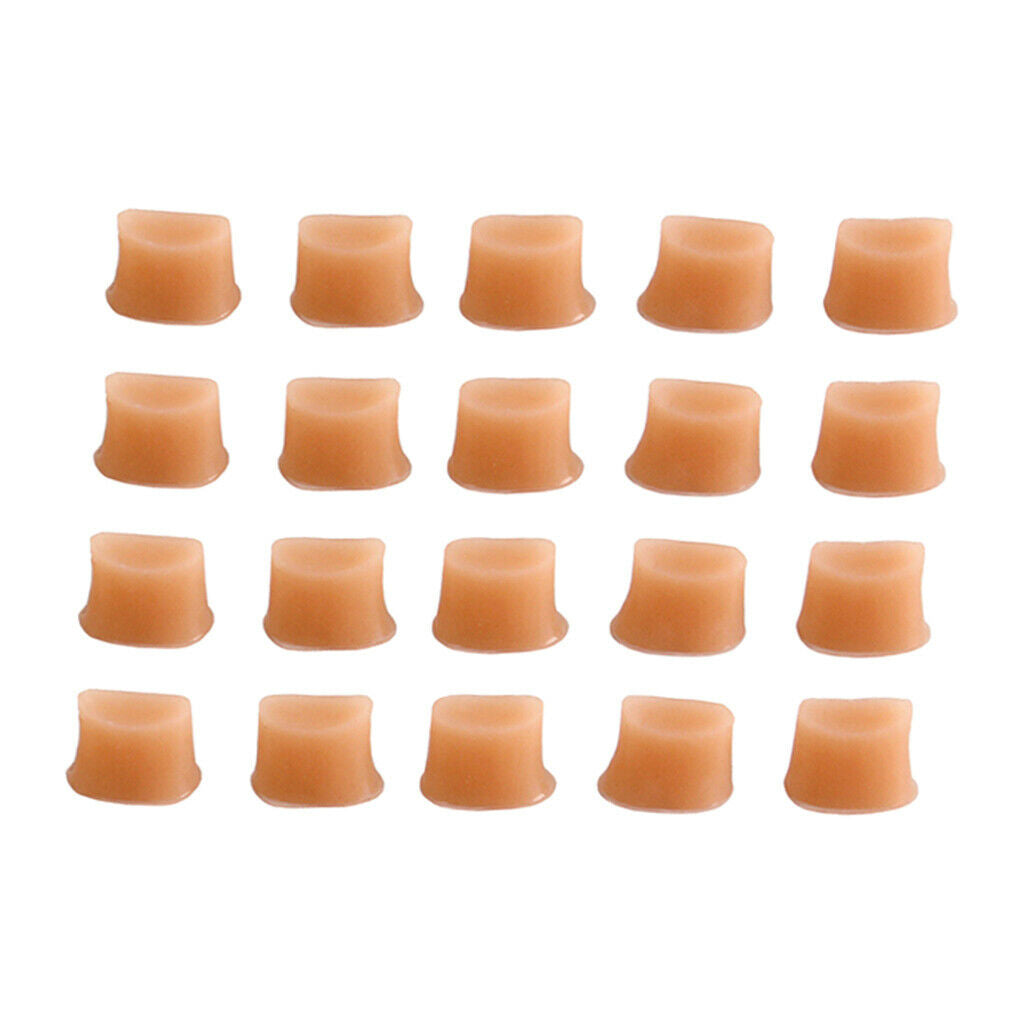 20 Packs Soft Silica Flute Cushion Pads Small Size DIY Parts Accs Beginners