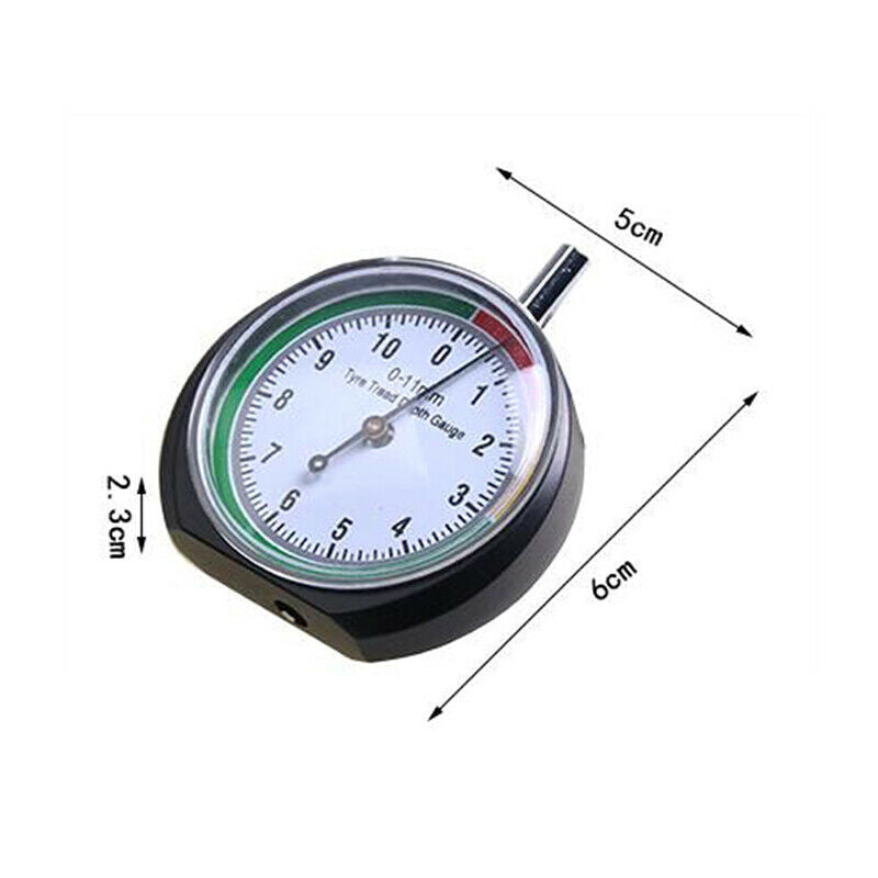 Car Tyre Tread Depth Gauge Trucks Van Tire Pointer Monitor Measure Device.l8