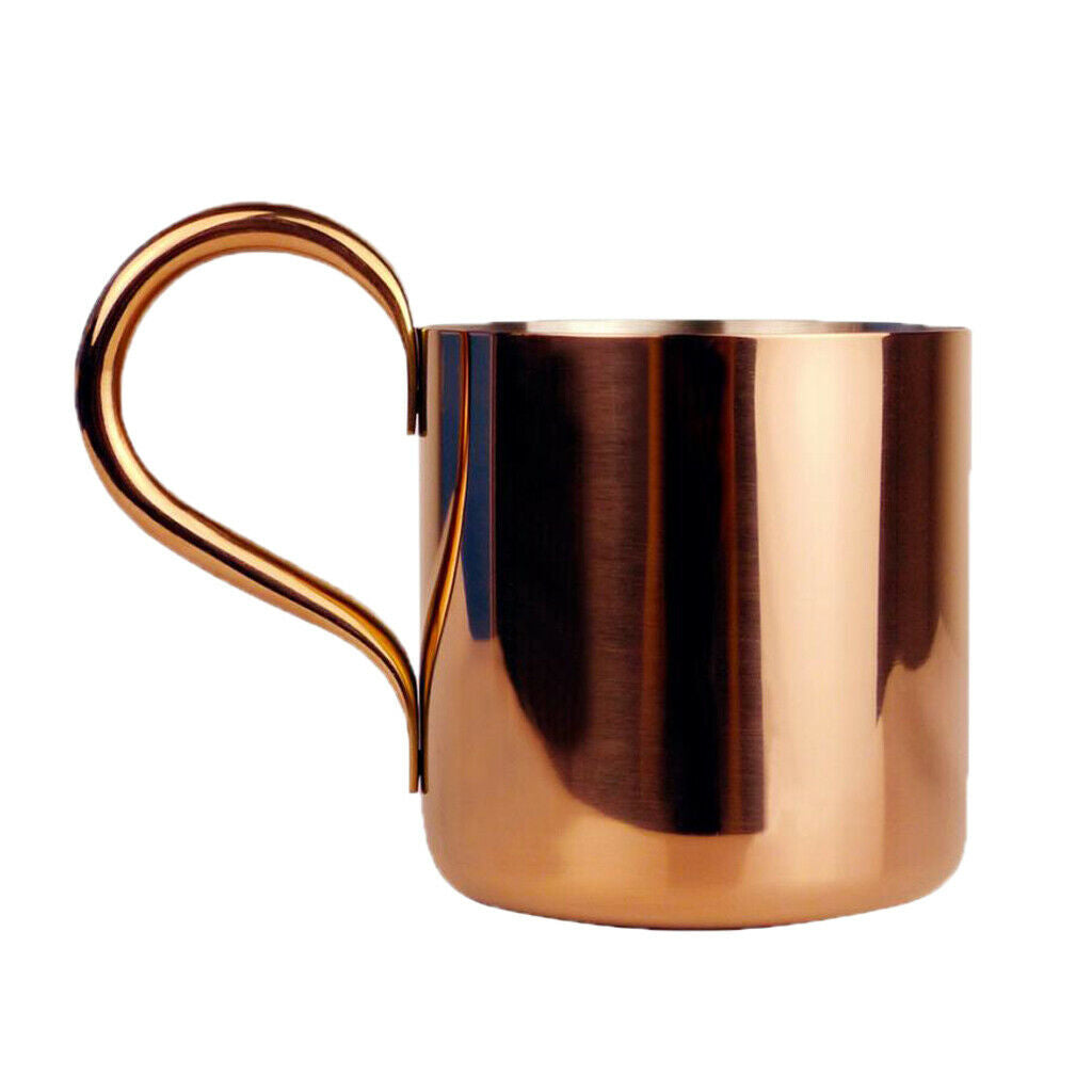 2x Copper Plated Moscow Mule Mugs 500ml/17oz Cocktail Wine Serving Cups
