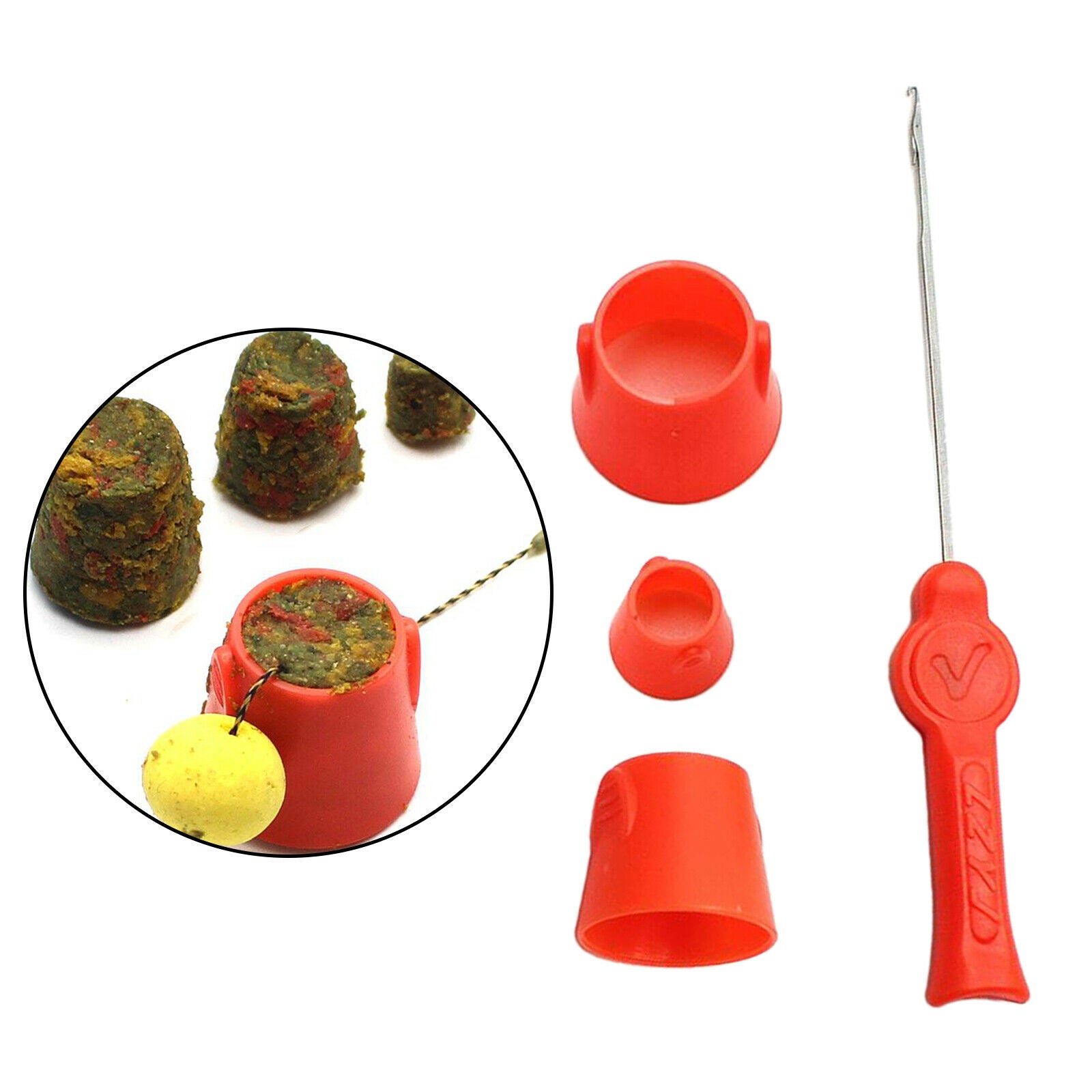 4pcs/set Carp Fishing Method Feeder Groundbait Rocket Pellet Tackle Equip