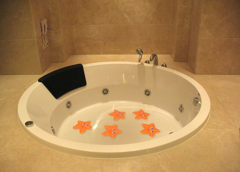 40Pc Starfish Safety Bath Tub Treads Non Slip Applique Stickers Strong Sticky