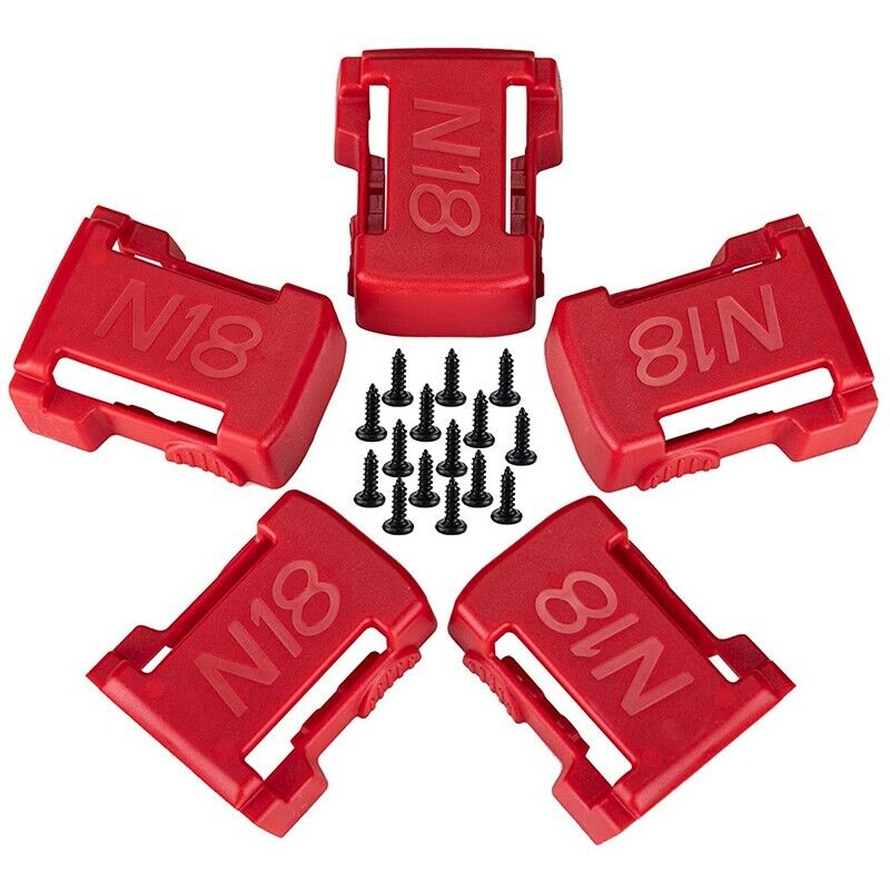 5 Pack Battery Holder for M18 Battery Mounts/Hanger/Dock Holder Fit for 48-11-F2