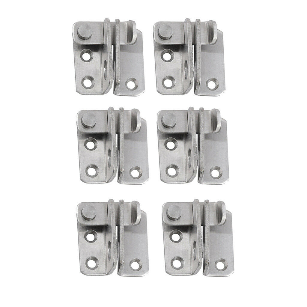 6Pcs Door Latch Lock Cabinet Latches Door Security Indoor Outdoor for Cupboard