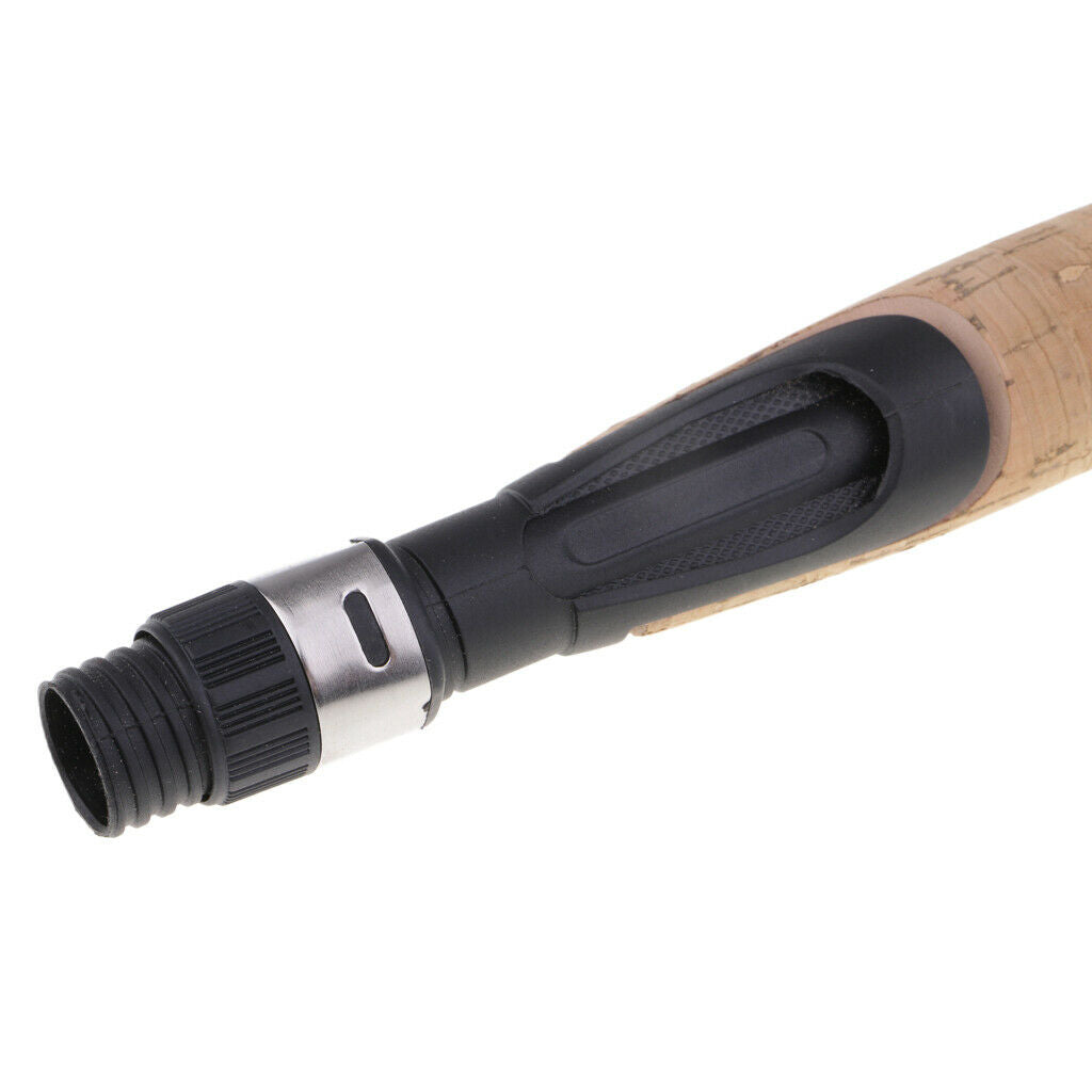 Plastic Reel Seat Rear Grip + Repair Composite Cork Handle Fishing Rod Kit