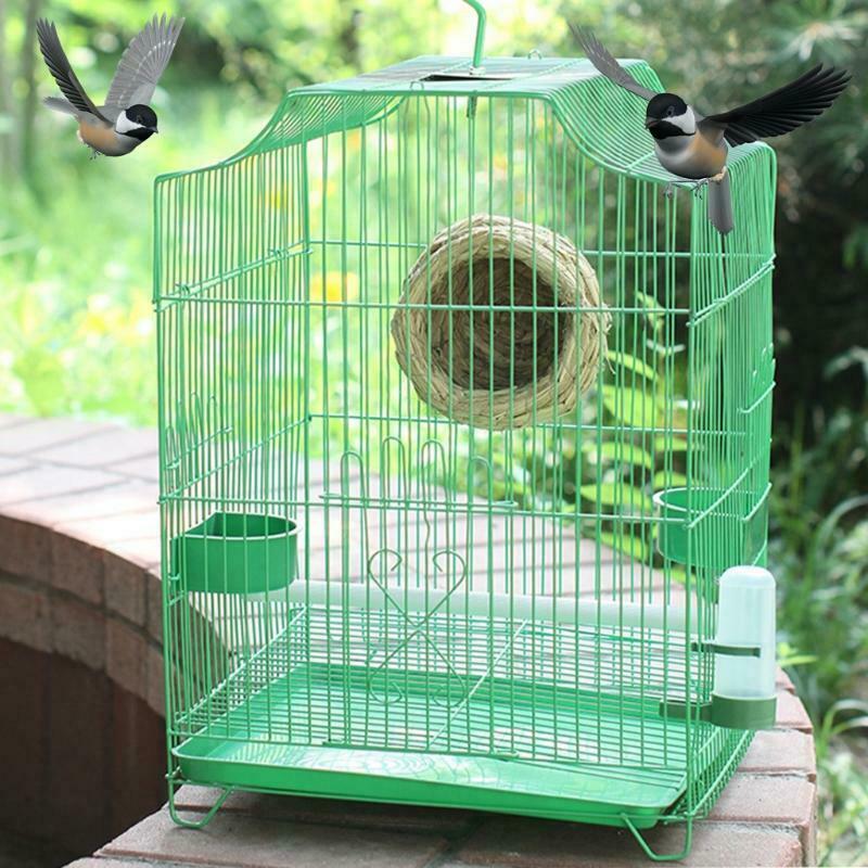 Bird Feeder Water Food Feeding Parrot Cage Plastic Bowl Pigeon Drinking Device