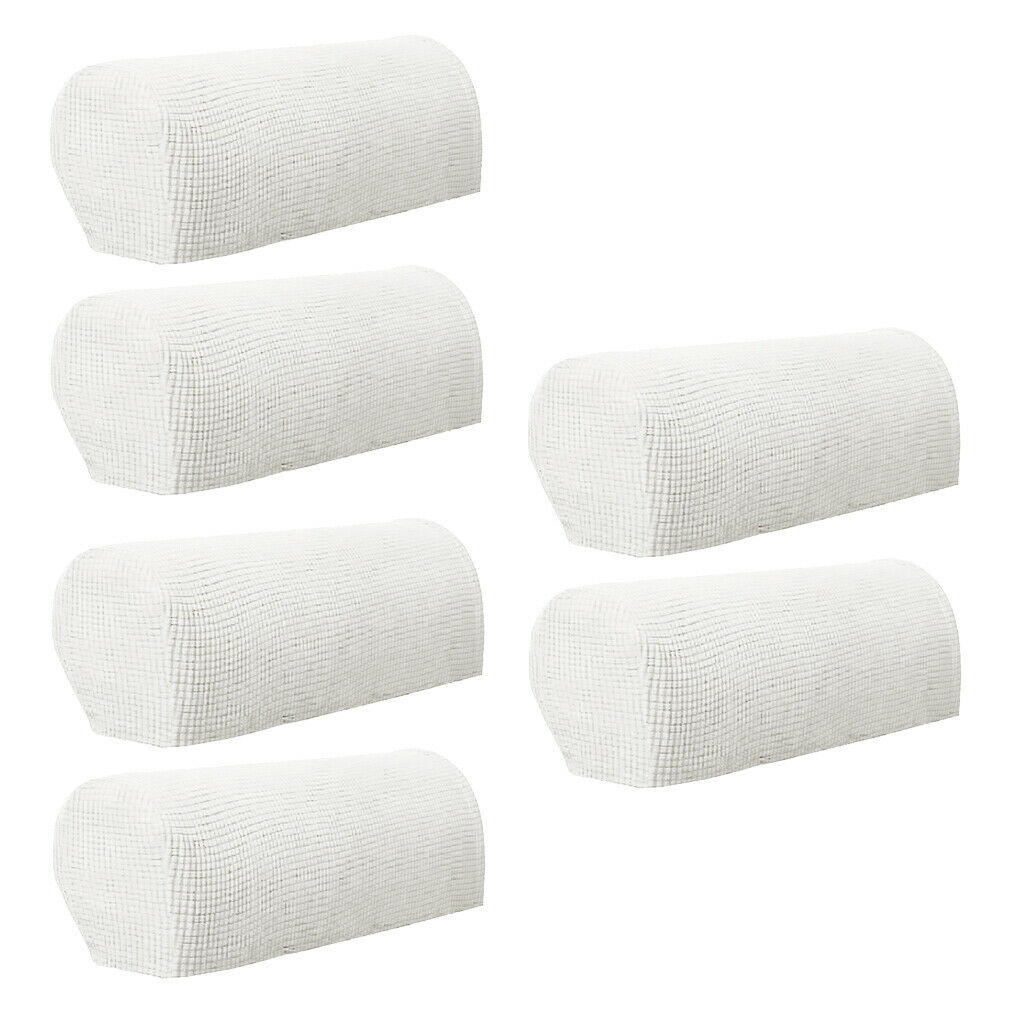 3 Pairs Stretch Armrest Covers Anti-Slip Stain Resistant Furniture Protector for