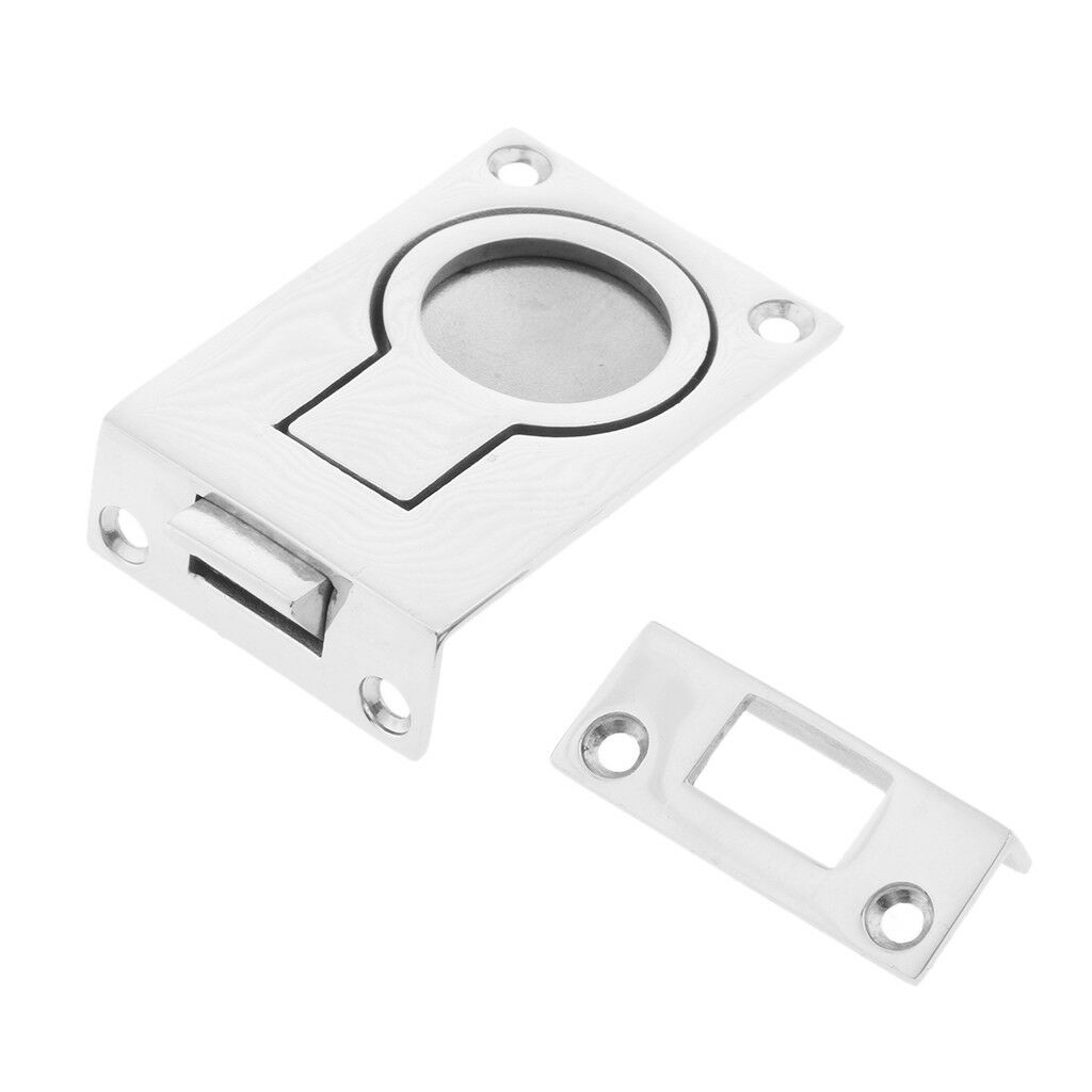 Boat Hatch Slam Latch Cabinet Lift Pull Ring Locking Marine Stainless steel