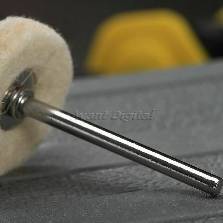 50PCS Buffing Drill Wool Felt Grinder Polish Wheel Pad Brushes For Rotary Tool