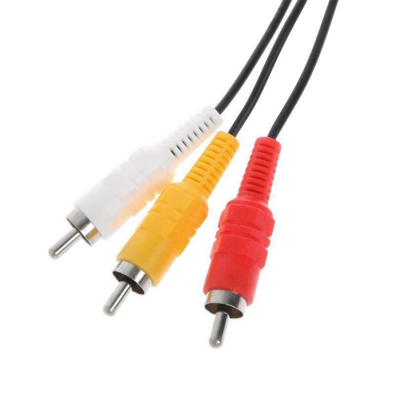 1.8M/6FT RCA Audio Video AV Stereo Composite Adapter Cable For Sega Dreamcast