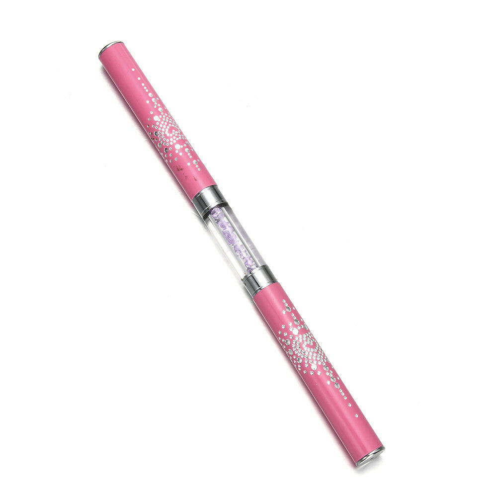 Double Head Nail Art Liner Brush Line Drawing Pen Rhinestone Metal Manicure Tool