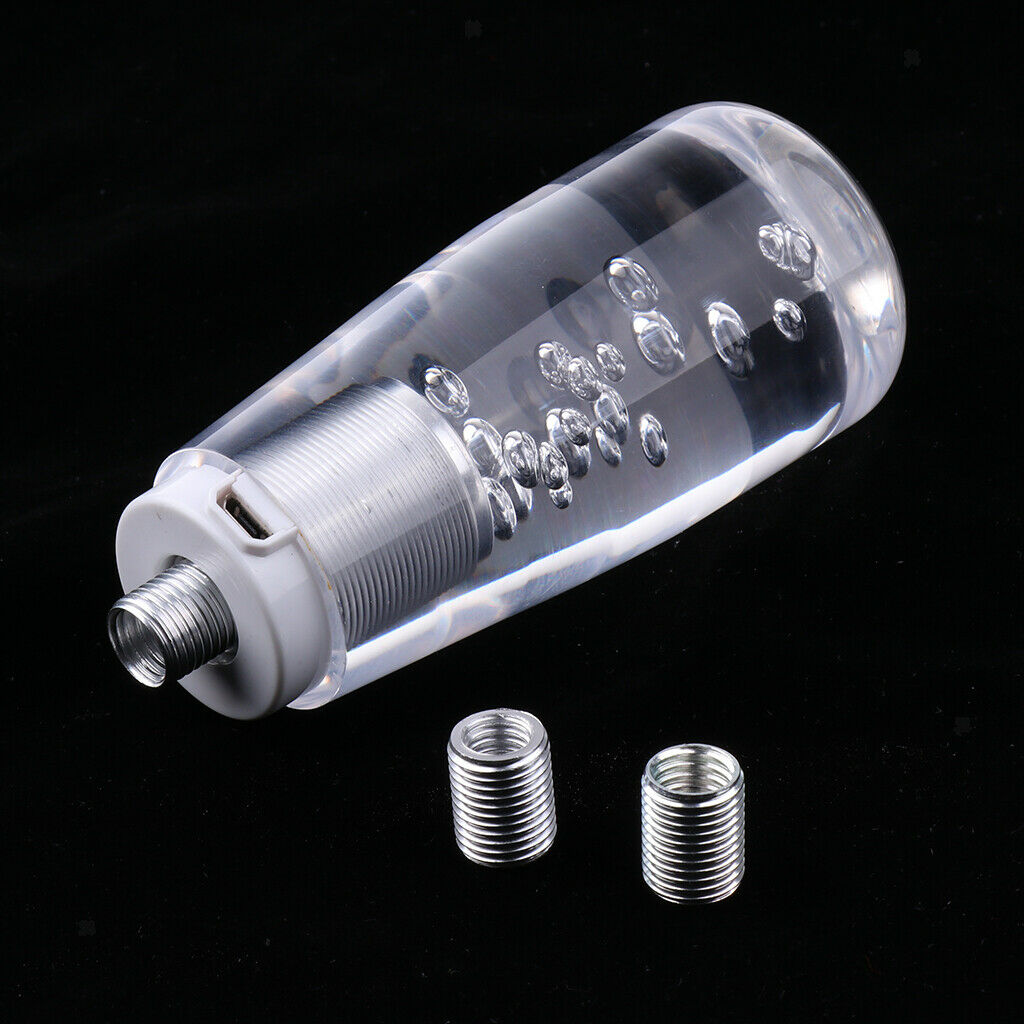 100mm Gear Shift Knob Colorful Decoration  Light Crystal Bubble