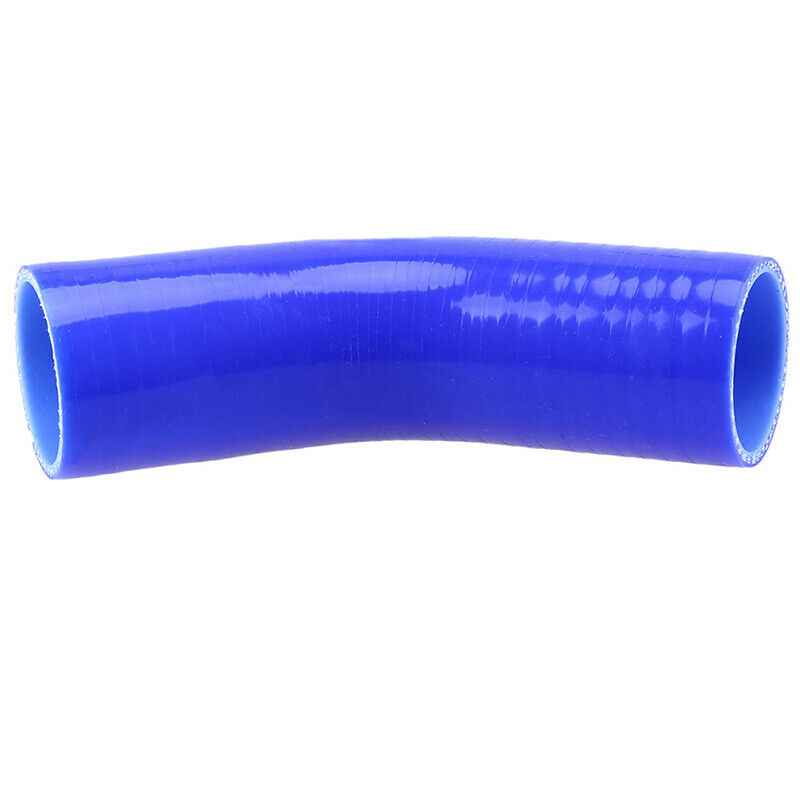 Blue 45 Degree Silicone Elbow Radiator Hose Straight Air Water Intake Pipe 45mm
