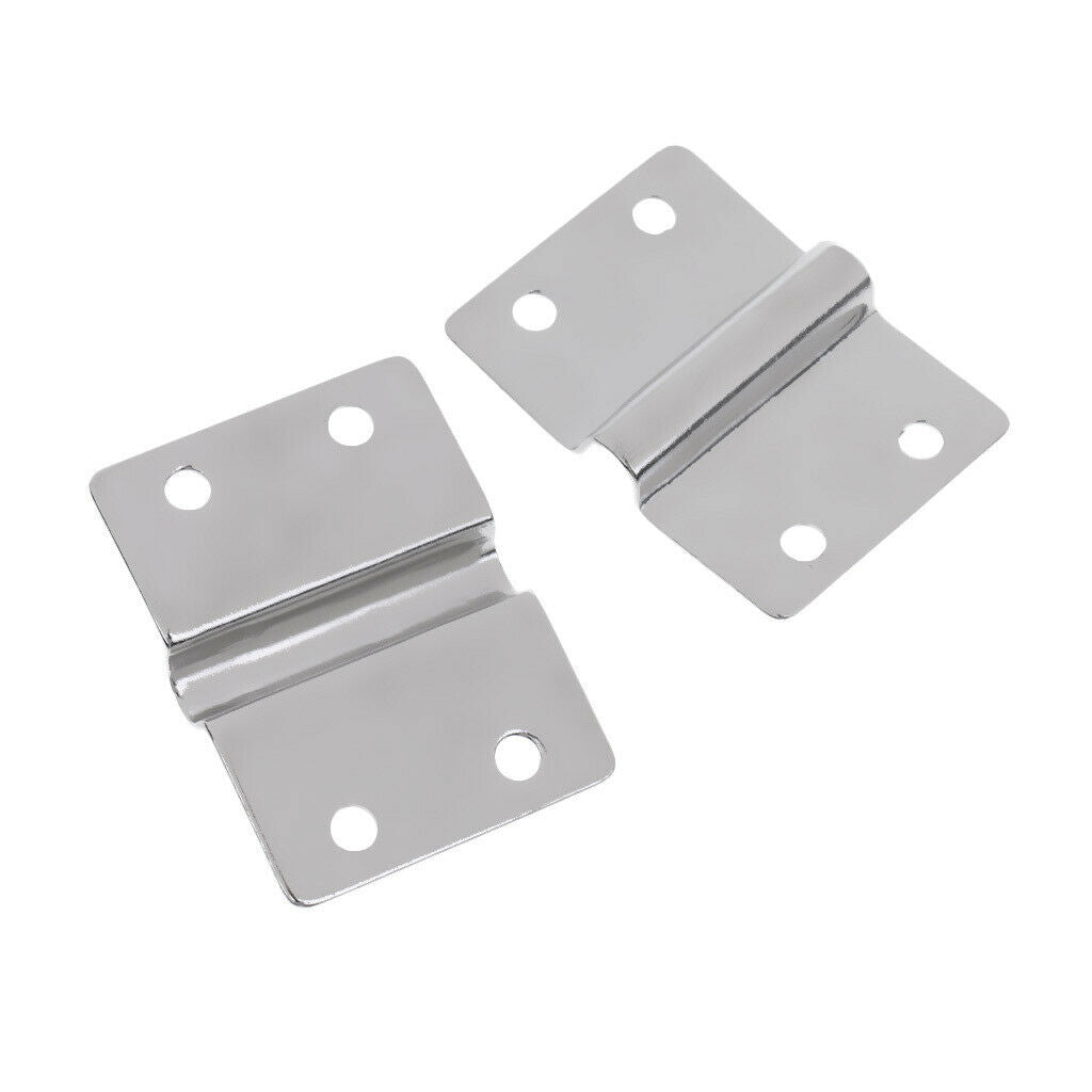 2 Pairs (4 Pieces) Stainless Steel D Rings + Fastening Clamp Set Boat Eye Plate