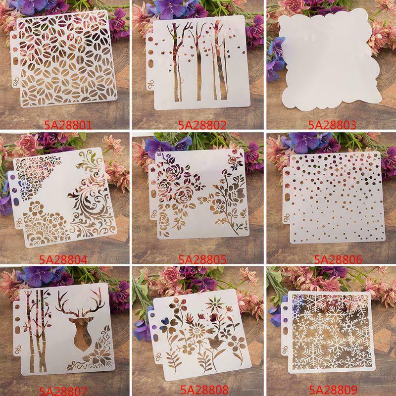 Stencils Template Painting Scrapbooking Embossing Stamping Album Crafts Hexagon