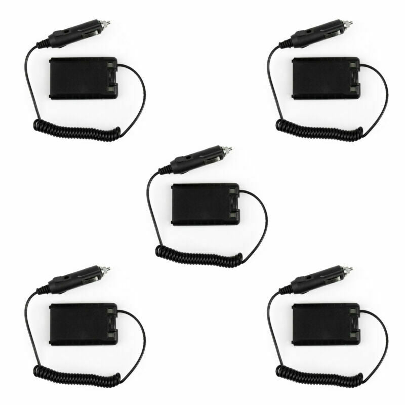 5x Car Charger Battery Eliminator Adapter For Quansheng TG-UV2 AT-UVB 2-Way BS5