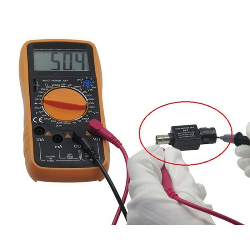 P57 Q9 Adapter 50Ohm Feed Through Terminator BNC Female Seat Connector 50KY P9L4