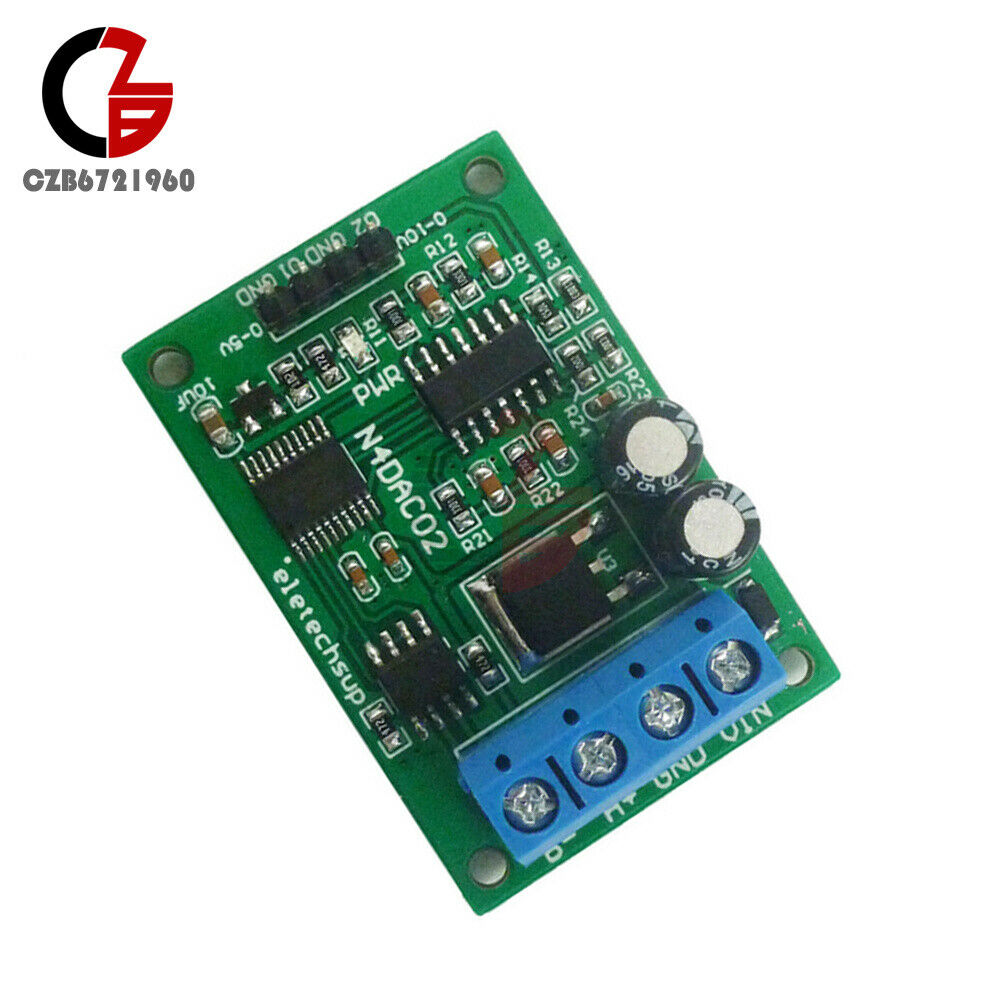 DC12-25V 2 Channel PWM DAC RS485 Voltage Analog Converter Module N4DAC02 MODBUS