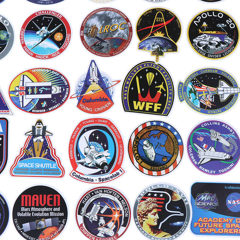 45Pcs Outer space theme stickers DIY scrapbook suitcase laptop guitar sti.l8