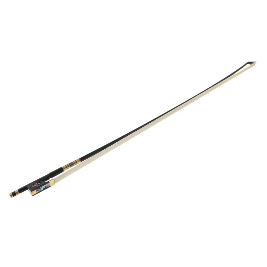 Violin Bow, 4/4 Violin Bow, Violin Bow Carbon Fiber Round Stick Ebony Frog