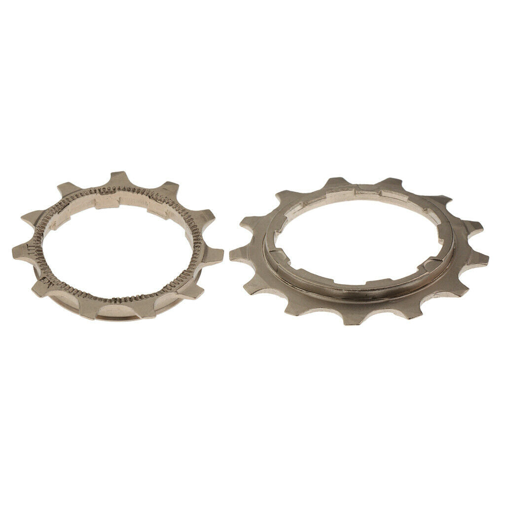 2 Packs Bicycle Parts Cassette Tooth Freewheel Sprocket 11T+13T Chainring