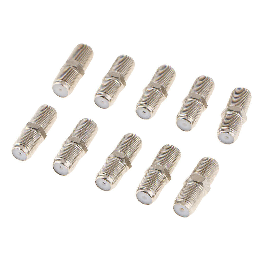20Pcs   Female to Female TV Cable Connector/ Joint/ Adapter Coax Joiner