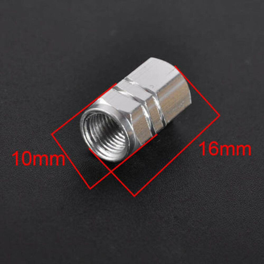 4pcs Aluminum Truck Car Bike Tire Wheel Rims Stem Air Valve Caps Tyre Cover