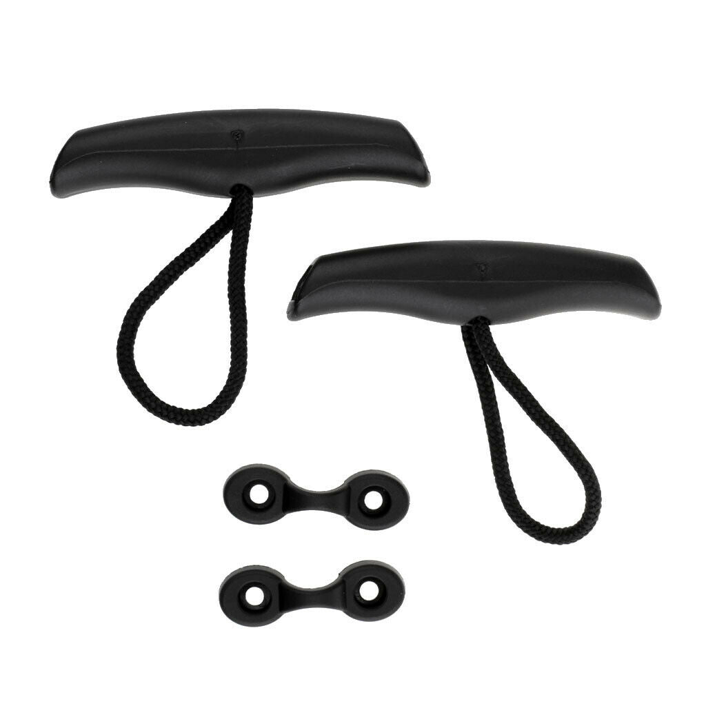 2x Kayak Toggle Carry Handle Canoe Boat Cord Rope Replacement with Deck Loop
