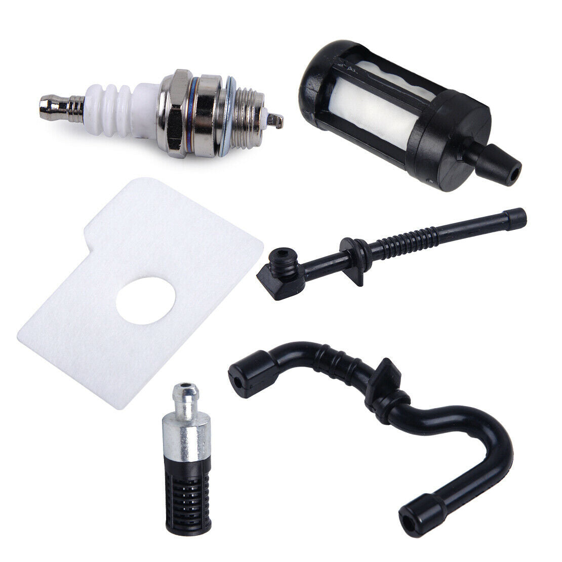 Air Fuel Oil Filter Pipe & Spark Plug Kit Fit for Stihl Chainsaw MS170 MS180 An